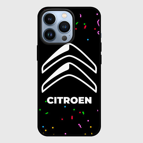 Чехол iPhone 13 Pro Citroen конфети / 3D-Черный – фото 1