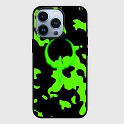 Чехол для iPhone 13 Pro Quake camo, цвет: 3D-черный