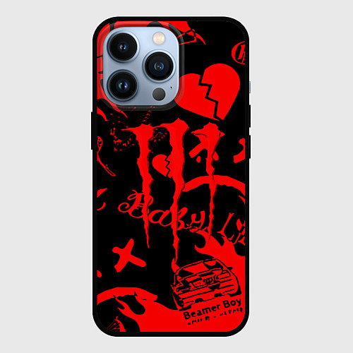 Чехол iPhone 13 Pro Lil peep monster energy / 3D-Черный – фото 1