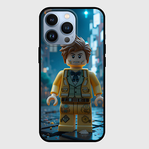 Чехол iPhone 13 Pro Роблокс ночью / 3D-Черный – фото 1