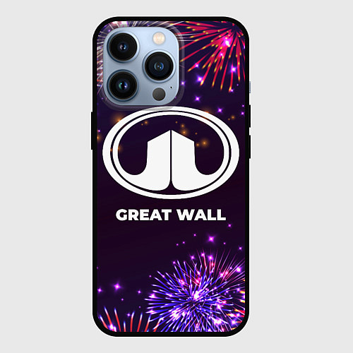 Чехол iPhone 13 Pro Праздничный Great Wall / 3D-Черный – фото 1