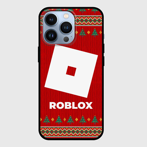 Чехол iPhone 13 Pro Roblox new year / 3D-Черный – фото 1