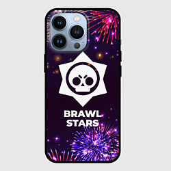 Чехол для iPhone 13 Pro Праздничный Brawl Stars, цвет: 3D-черный