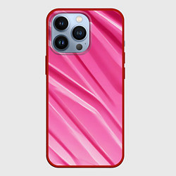 Чехол для iPhone 13 Pro Розовый пластик, цвет: 3D-красный