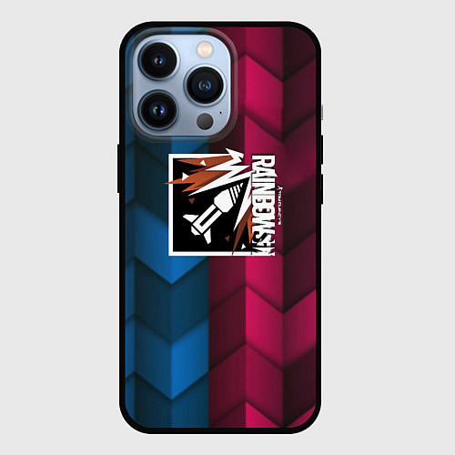 Чехол iPhone 13 Pro Rainbow six abstract / 3D-Черный – фото 1