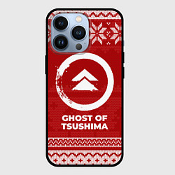 Чехол iPhone 13 Pro Новогодний Ghost of Tsushima