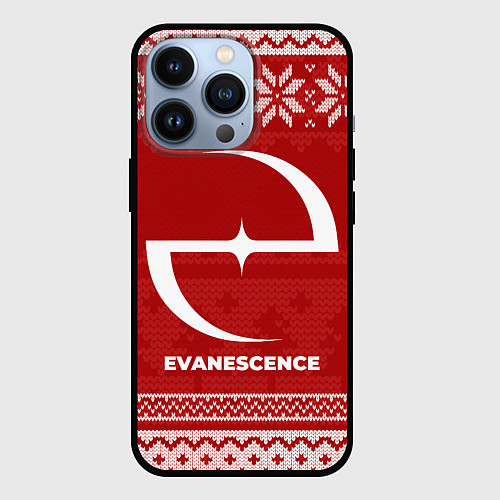 Чехол iPhone 13 Pro Новогодний Evanescence / 3D-Черный – фото 1