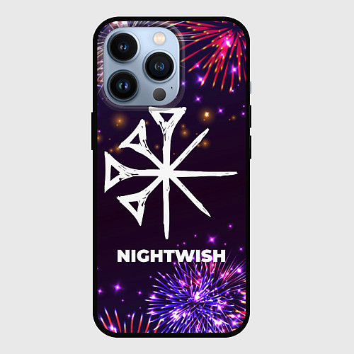 Чехол iPhone 13 Pro Праздничный Nightwish / 3D-Черный – фото 1