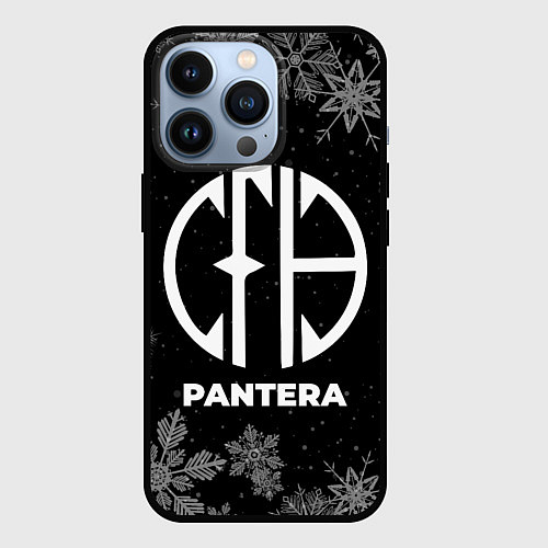 Чехол iPhone 13 Pro Снежный Pantera / 3D-Черный – фото 1