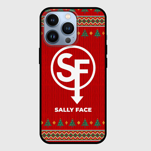 Чехол iPhone 13 Pro Sally Face new year / 3D-Черный – фото 1