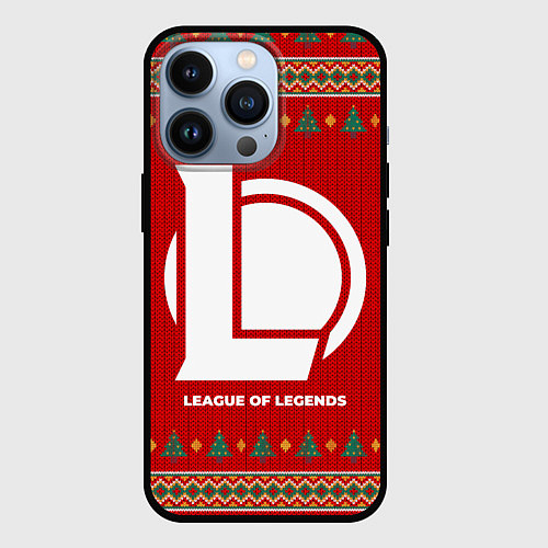 Чехол iPhone 13 Pro League of Legends new year / 3D-Черный – фото 1