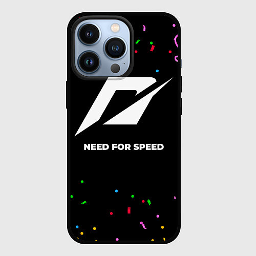 Чехол iPhone 13 Pro Need for Speed конфети / 3D-Черный – фото 1