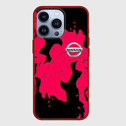 Чехол iPhone 13 Pro Nissan fire pink