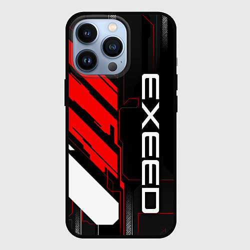 Чехол iPhone 13 Pro Exeed - red uniform / 3D-Черный – фото 1