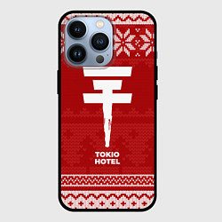 Чехол для iPhone 13 Pro Новогодний Tokio Hotel, цвет: 3D-черный