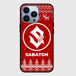 Чехол iPhone 13 Pro Новогодний Sabaton с оленями