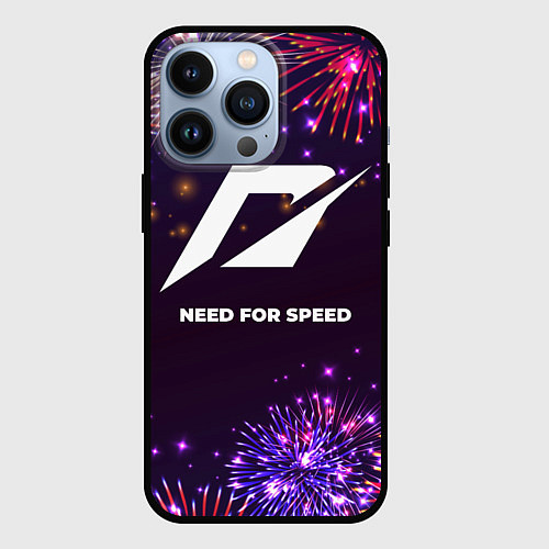 Чехол iPhone 13 Pro Праздничный Need for Speed / 3D-Черный – фото 1