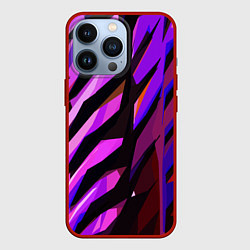 Чехол iPhone 13 Pro Фиолетово -чёрная абстракция