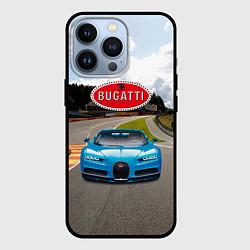 Чехол iPhone 13 Pro Bugatti - motorsport racing route