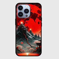 Чехол iPhone 13 Pro Японская черная гора