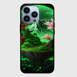 Чехол iPhone 13 Pro Green nature Japan