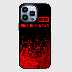 Чехол iPhone 13 Pro Nine Inch Nails - red gradient посередине