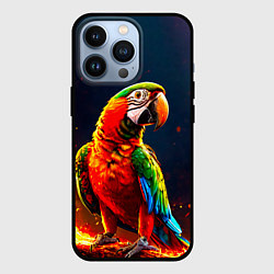 Чехол для iPhone 13 Pro Ара в огне, цвет: 3D-черный