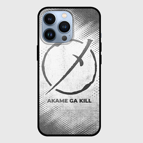 Чехол iPhone 13 Pro Akame ga Kill - white gradient / 3D-Черный – фото 1