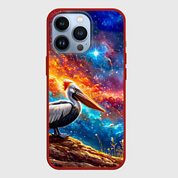 Чехол iPhone 13 Pro Пеликан в космосе