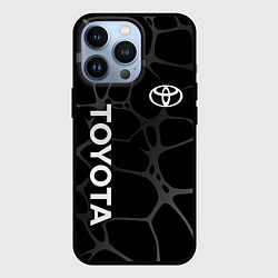 Чехол для iPhone 13 Pro Toyota - монохромный аква, цвет: 3D-черный