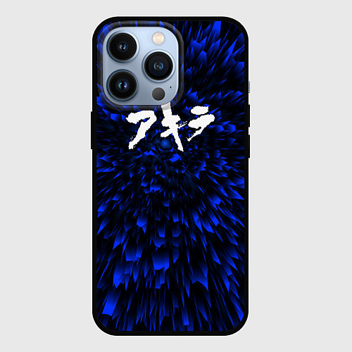 Чехол iPhone 13 Pro Akira blue energy / 3D-Черный – фото 1