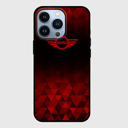 Чехол для iPhone 13 Pro Mini red poly, цвет: 3D-черный