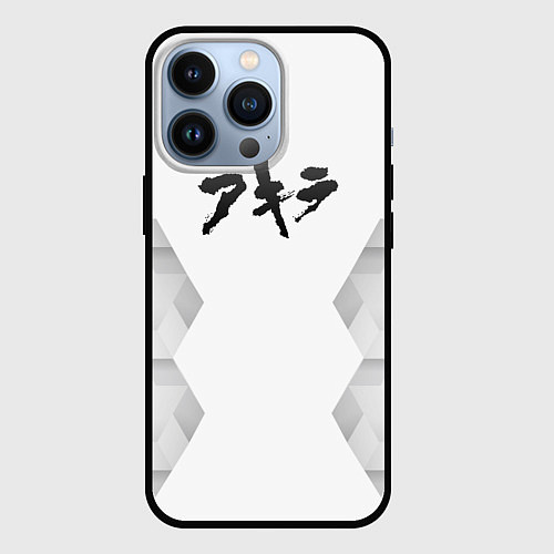 Чехол iPhone 13 Pro Akira white poly / 3D-Черный – фото 1