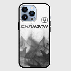 Чехол для iPhone 13 Pro Changan - white gradient посередине, цвет: 3D-черный