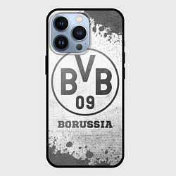 Чехол iPhone 13 Pro Borussia - white gradient