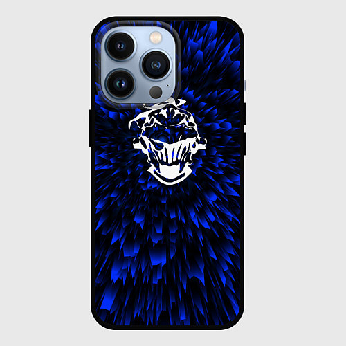 Чехол iPhone 13 Pro Goblin Slayer blue energy / 3D-Черный – фото 1