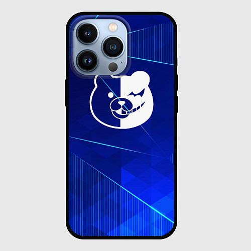 Чехол iPhone 13 Pro Danganronpa blue poly / 3D-Черный – фото 1