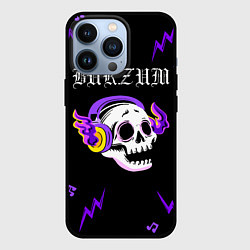 Чехол iPhone 13 Pro Burzum неоновый череп