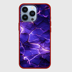 Чехол iPhone 13 Pro Фиолетовая разбитая текстура