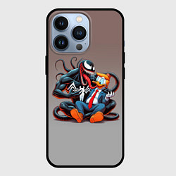 Чехол iPhone 13 Pro Venom and Duck-Donald - ai art fantasy