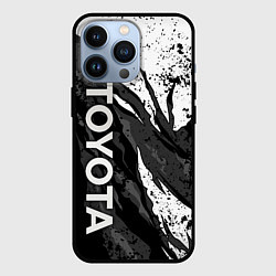 Чехол для iPhone 13 Pro Toyota - белый разрыв, цвет: 3D-черный