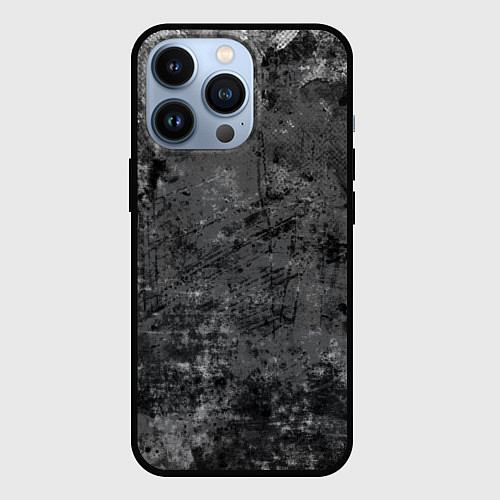 Чехол iPhone 13 Pro Абстракция - grunge mood / 3D-Черный – фото 1