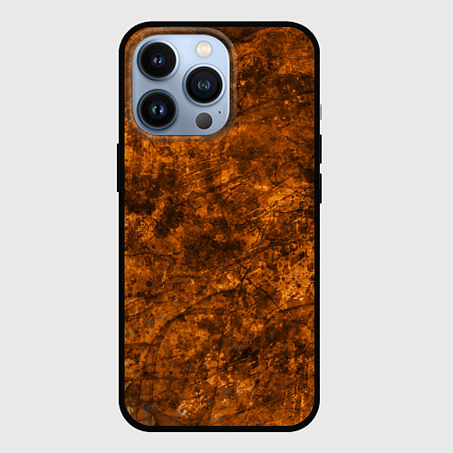 Чехол iPhone 13 Pro Абстракция - rusty smoke / 3D-Черный – фото 1