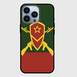 Чехол iPhone 13 Pro Мотострелковые войска: герб со щитом