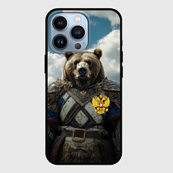 Чехол iPhone 13 Pro Русский медведь воин