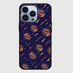 Чехол iPhone 13 Pro Mortal Kombat logo pattern