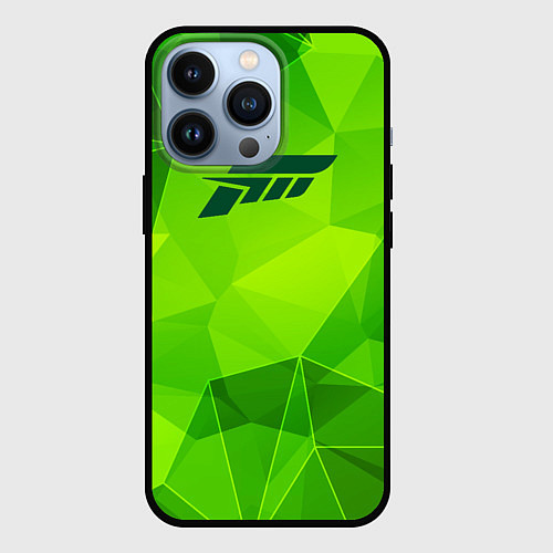 Чехол iPhone 13 Pro Forza Horizon green poly / 3D-Черный – фото 1