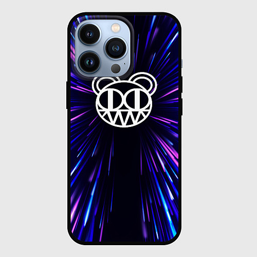 Чехол iPhone 13 Pro Radiohead neon energy / 3D-Черный – фото 1