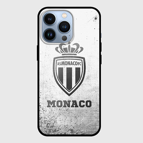 Чехол iPhone 13 Pro Monaco - white gradient / 3D-Черный – фото 1