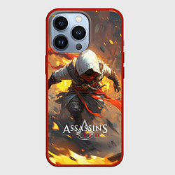 Чехол для iPhone 13 Pro Assassins Creed, цвет: 3D-красный